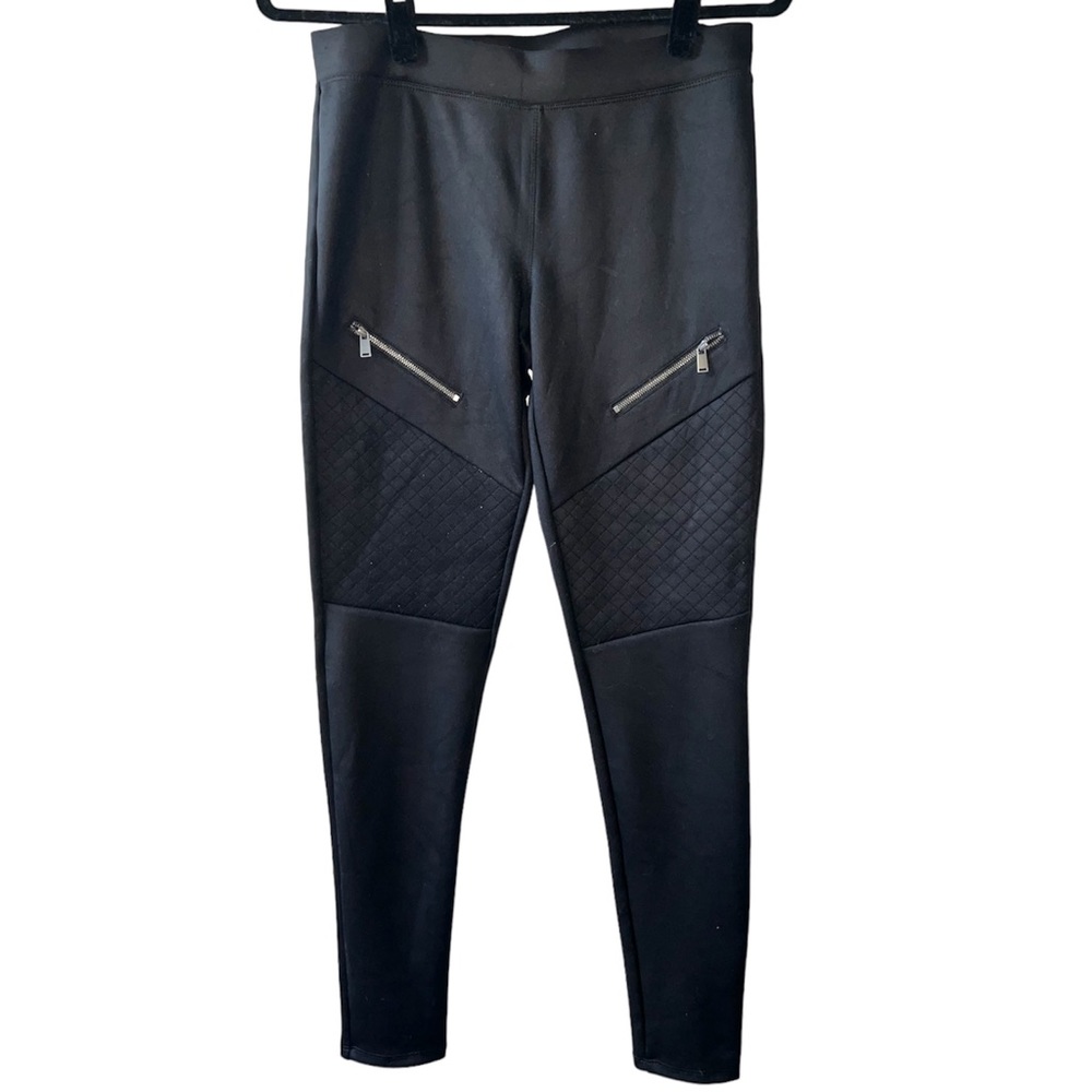 𝐄𝐗𝐏𝐑𝐄𝐒𝐒 | BLACK SKINNY MOTO BIKER PANTS